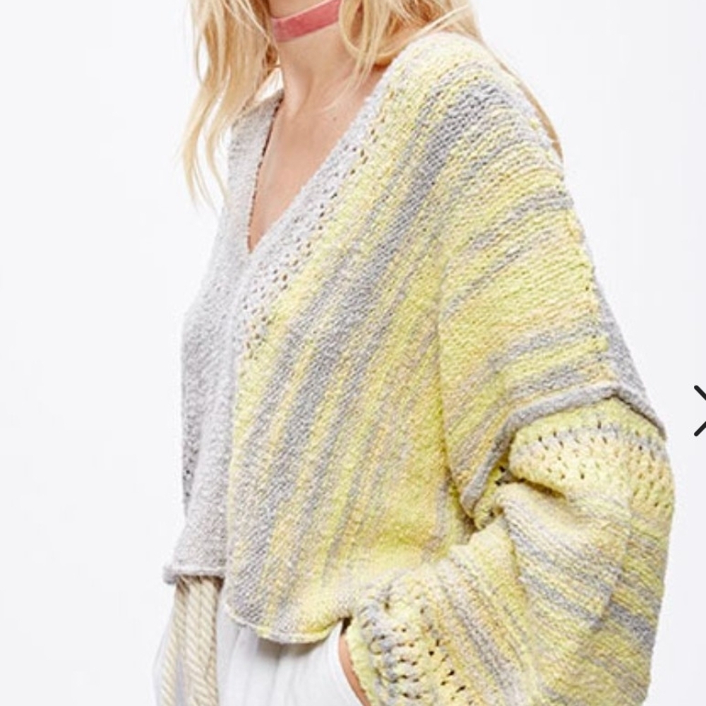 Free People V Neck Sweater Women's M